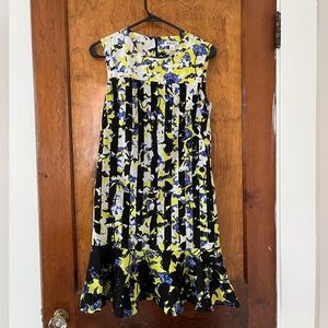 Peter Pilotto For Target Women’s Yellow Blue Floral Casual Dress